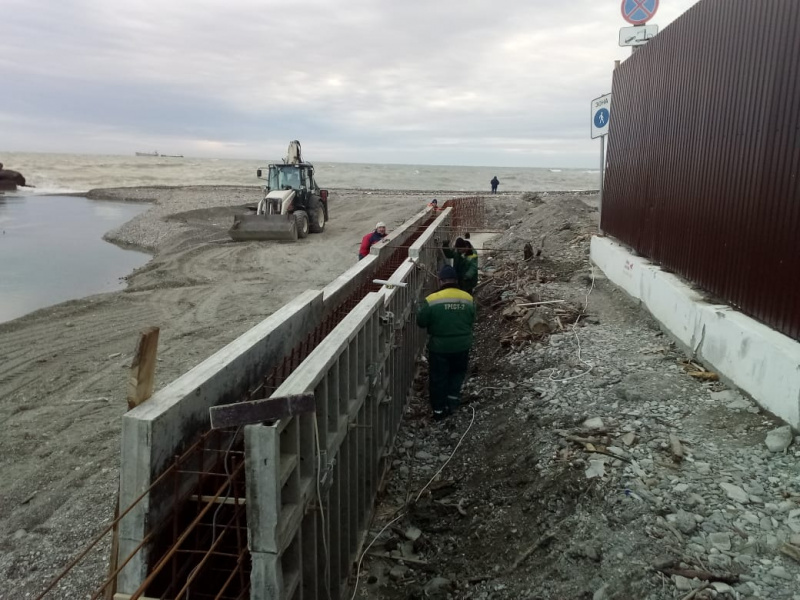 Восстановление дороги к пляжу Приморье