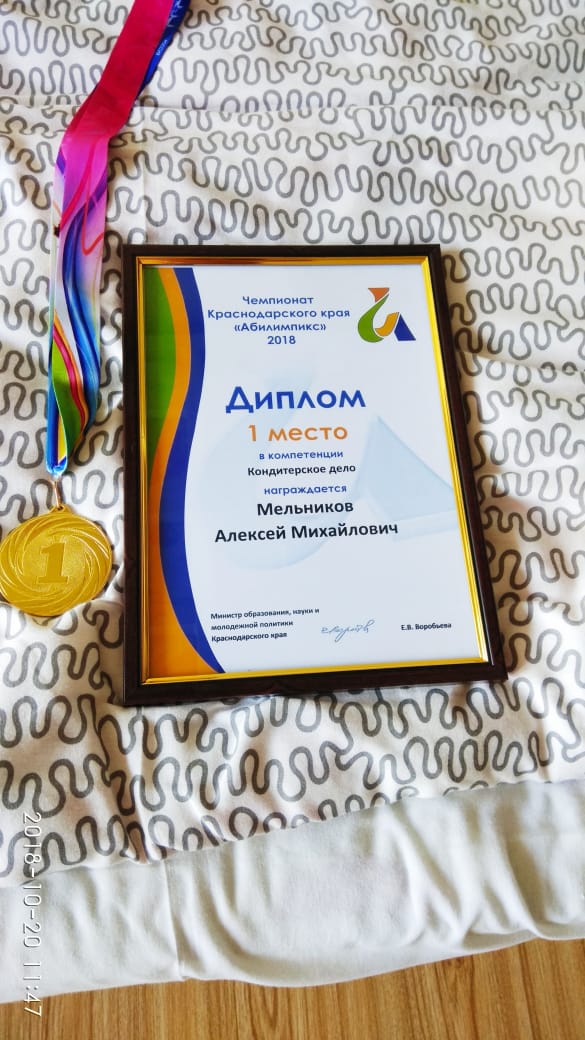 Алексей Мельников – призер IV Национального чемпионата среди инвалидов «Абилимпикс» 